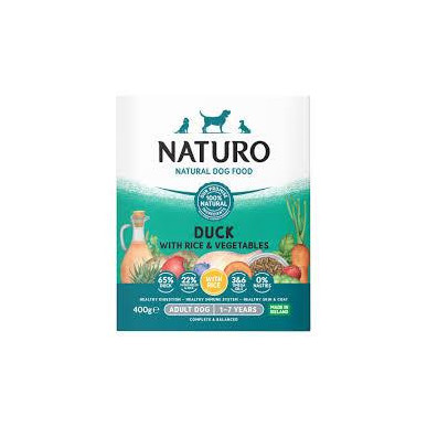 NATURO ADULT DOG DUCKVEG BANDEJAX400gr