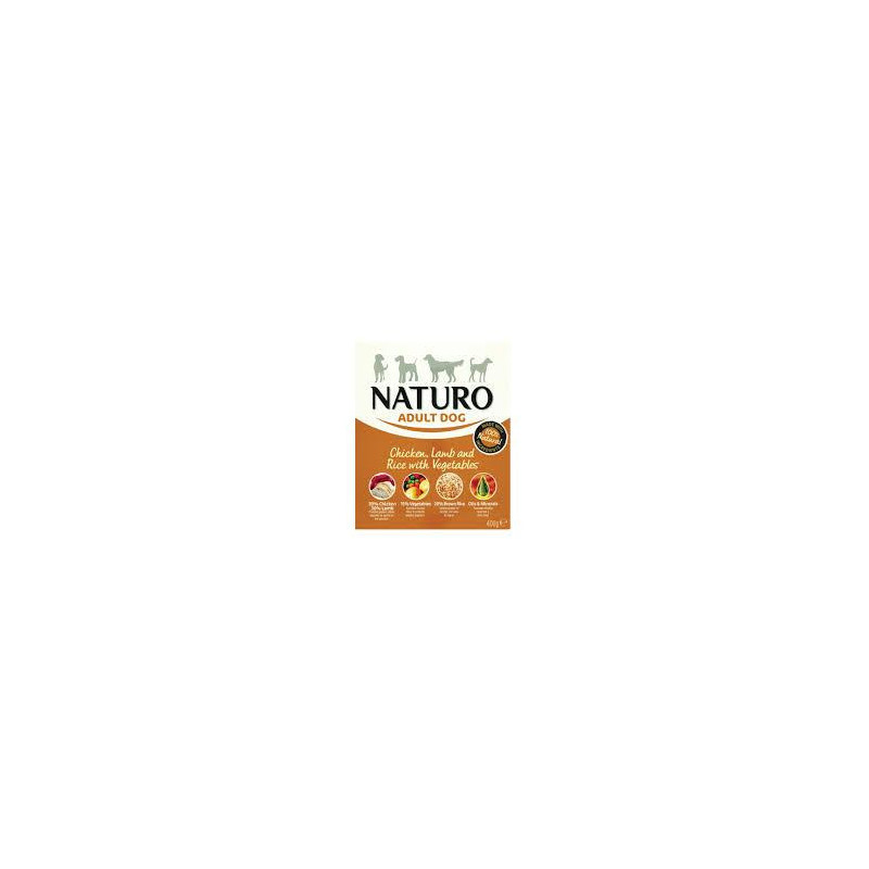 NATURO ADULT DOG CHICKLAMB BANDEJA 400g