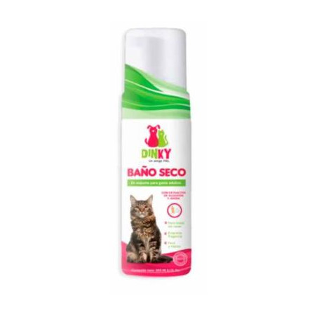 DINKY BAÑO ESPUMA SECO GATOS X 200 ml