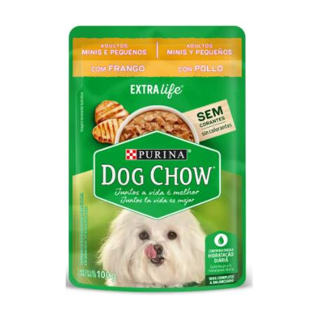 DOG CHOW POUCH ADULT R.P DE POLLO X100gr