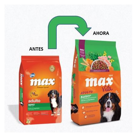 MAX C VITA ADULTO BUFFET POLLOVE X 8 Kg