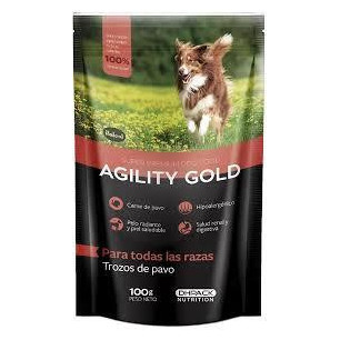 AGILITY G. POUCH TROZOS DE PAVO X 100 gr